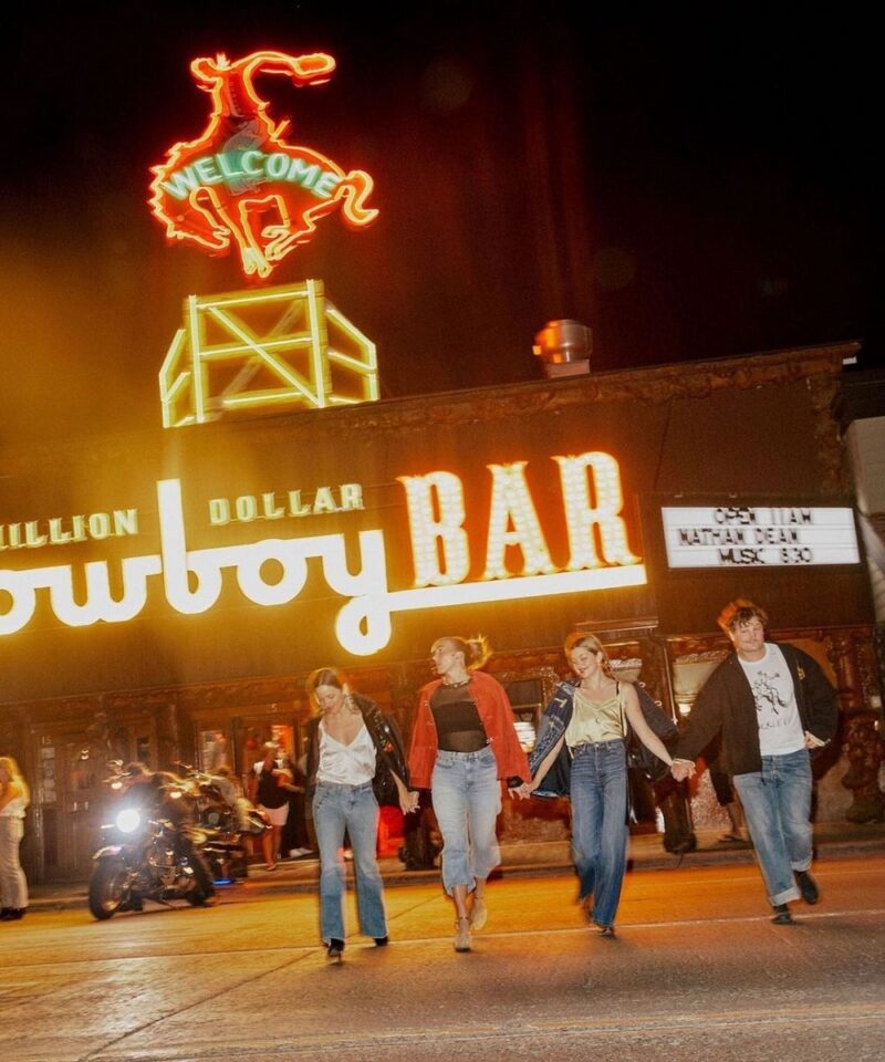 Million Dollar Cowboy Bar nightlife with friends