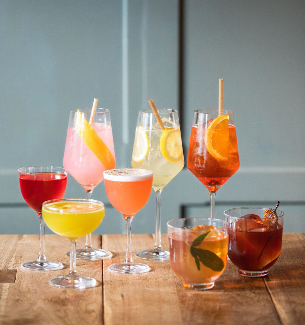 Assorted cocktails at Glorietta Trattoria in Jackson, Wyoming.