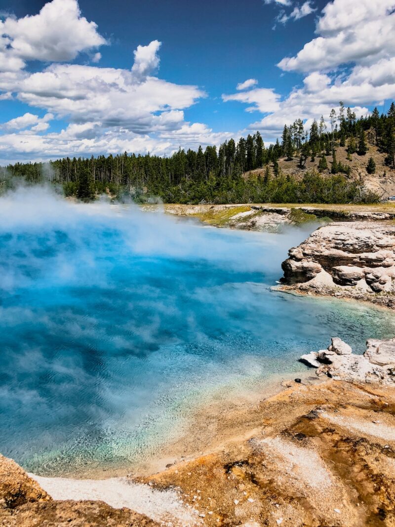 Yellowstone National Park in Wyoming.